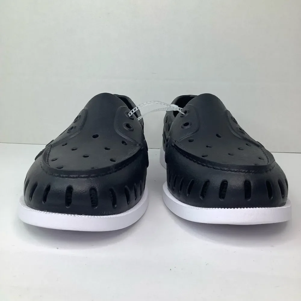 NWOT! Sperry Float Boat Black/White Rubber Women’s Slip On Shoes Sz 9M